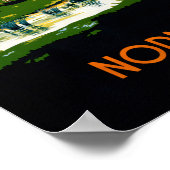 France Normandy Vintage Travel Poster teruggezet (Hoek)