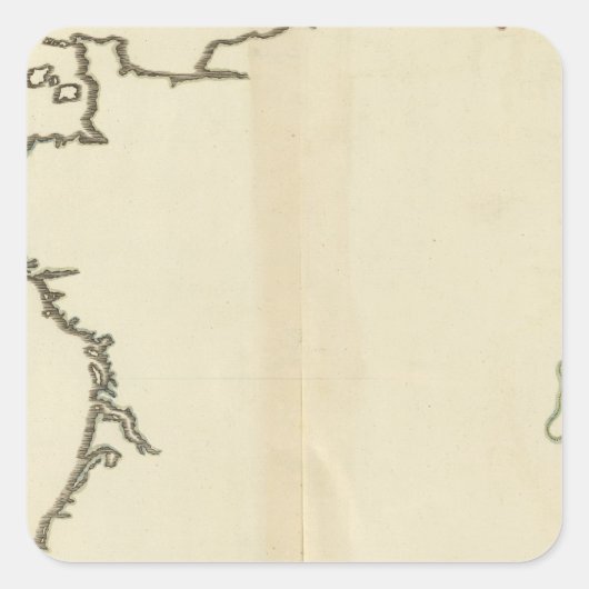 France Outine Vierkante Sticker (Voorkant)