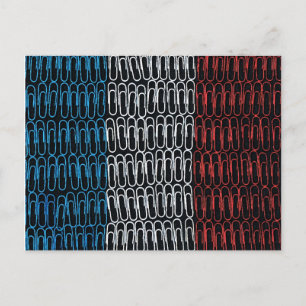France Paper Clip Briefkaart