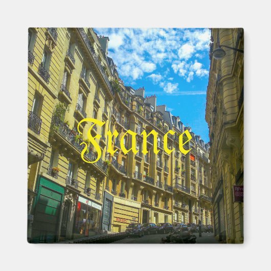 France Paris Cityscape Build Magneet (Voorkant)