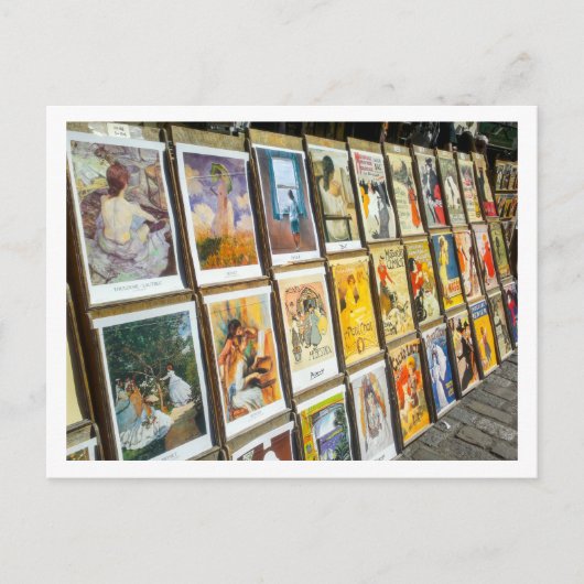 France Paris Cityscape Montmartre Area Art Briefkaart (Voorkant)