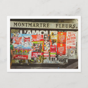 France Paris Cityscape Montmartre Briefkaart