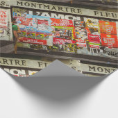 France Paris Cityscape Montmartre Fleurs Area Cadeaupapier (Hoek)