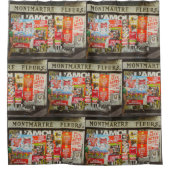 France Paris Cityscape Montmartre Fleurs Area Douchegordijn (Voorkant)