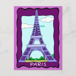 France Paris Eiffel Tower Briefkaart