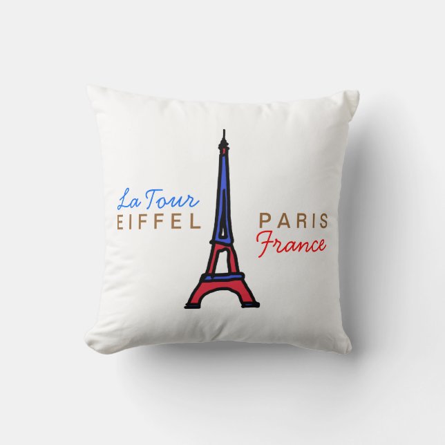 France Paris La Tour Eiffel Kussen (Voorkant)