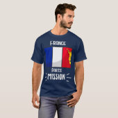 France Paris Mormon LDS Mission Missionary Gift T-shirt (Voorkant volledig)