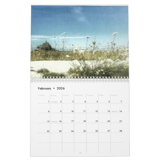 France Paris Towns Natuur Architecture Landscape Kalender (Feb 2026)