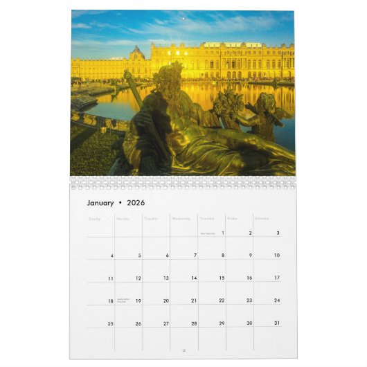 France Paris Towns Natuur Architecture Landscape Kalender (Jan 2026)