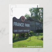 France Park Indiana Briefkaart (Voorkant / Achterkant)