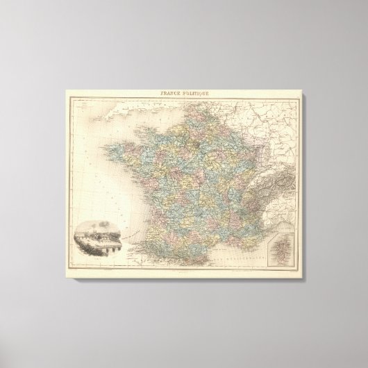 France Politics Canvas Afdruk (Voorkant)
