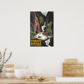 France Poster French Art Les Houches Gorges Print (Keuken)