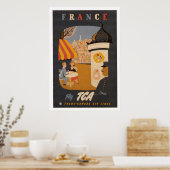 France Retro Travel Poster (Keuken)