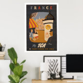 France Retro Travel Poster (Thuiskantoor)