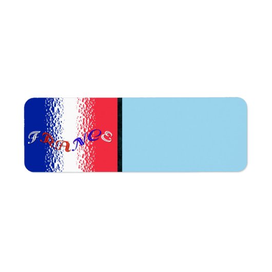 France Return Address Label (Voorkant)