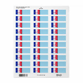 France Return Address Label (Full Sheet)