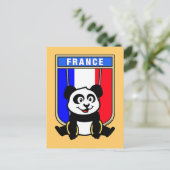 France Rings Panda Briefkaart (Staand voorkant)