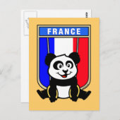 France Rings Panda Briefkaart (Voorkant / Achterkant)