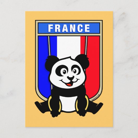 France Rings Panda Briefkaart (Voorkant)