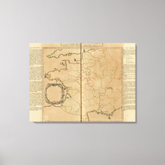France Rivers Canvas Afdruk (Voorkant)