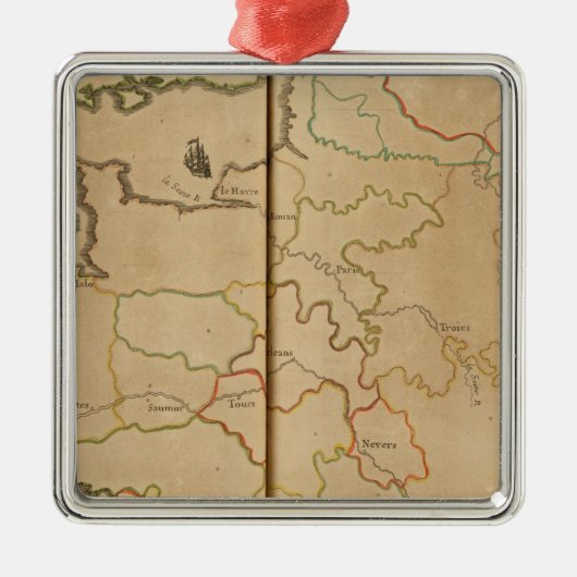 France Rivers Metalen Ornament (Voorkant)