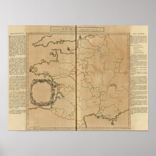 France Rivers Poster (Voorkant)