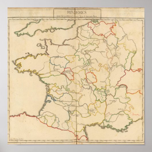 France Rivers Poster (Voorkant)