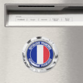 France Round Emblem Magneet (Insitu (Vaatwasser))