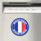France Round Emblem Magneet (Insitu (Vaatwasser))