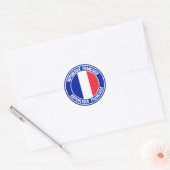France Round Emblem Ronde Sticker (Envelop)