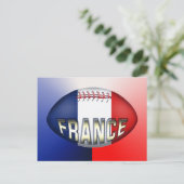 France Rugby Ball Briefkaart (Staand voorkant)