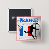 France Rugby Button (Voorkant /achterkant)