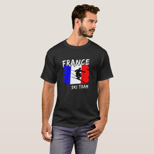 France Ski T-shirt (Voorkant volledig)