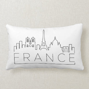 France Skyline Lumbar Pillow Kussen
