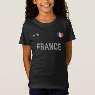 France Soccer Football Fan Shirt Heart