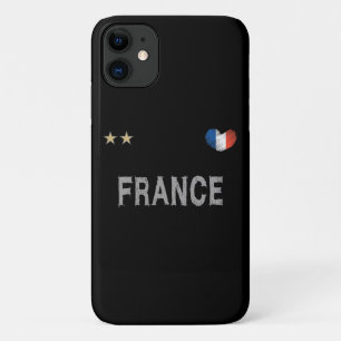 France Soccer Football Fan Shirt Heart Case-Mate iPhone Case