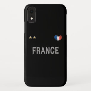 France Soccer Football Fan Shirt Heart Case-Mate iPhone Case