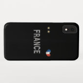 France Soccer Football Fan Shirt Heart Case-Mate iPhone Case (Achterkant (horizontaal))