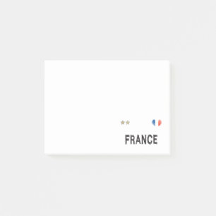 France Soccer Football Fan Shirt Heart Post-it® Notes
