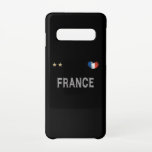 France Soccer Football Fan Shirt Heart Samsung Galaxy S10 Hoesje<br><div class="desc">Frans Nationaal Shirt voor de Voetbal. Mijn hart slaat voor het team van het Franse football. Geweldig cadeauidee voor Franse voetbalfans. Een perfecte match voor je volgende football game.</div>
