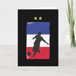 France Soccer Jersey Football Fan French Flag Kaart