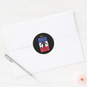France Soccer Jersey Football Fan French Flag Ronde Sticker (Envelop)