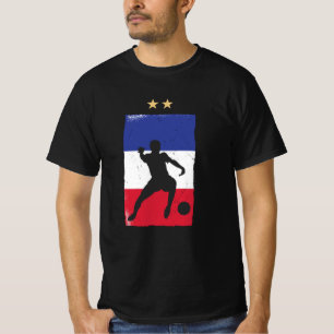 France Soccer Jersey Football Fan French Flag T-shirt
