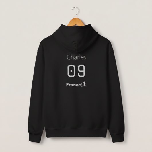 France Soccer Personalized Name Number Jersey Hoodie