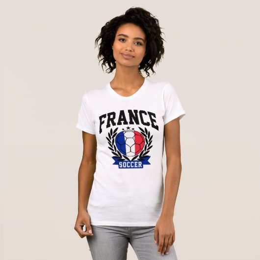 France Soccer T-shirt (Voorkant volledig)