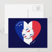 "FRANCE" Soccer Team. Fútbol de Francia 2014 Briefkaart (Voorkant / Achterkant)