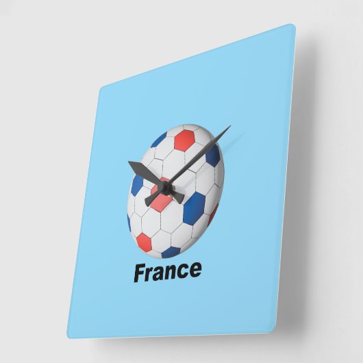 France Soccer Vierkante Klok (Hoek)
