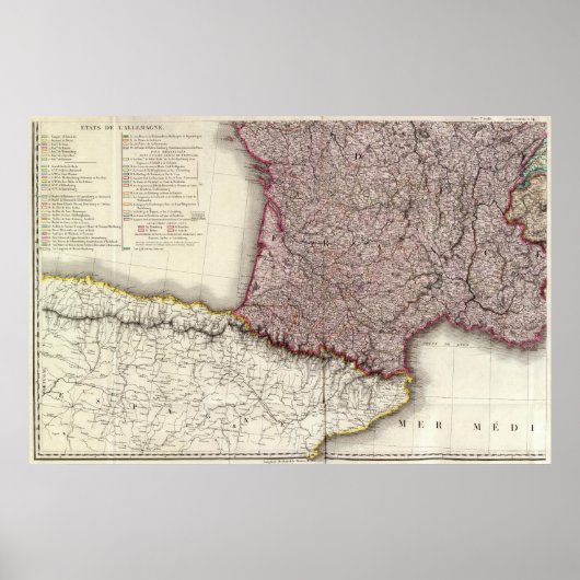 France Southwest Poster (Voorkant)