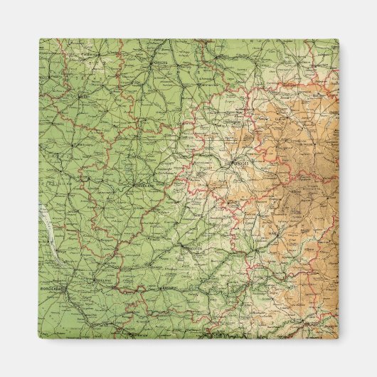 France southwestern section Bordeaux Magneet (Voorkant)