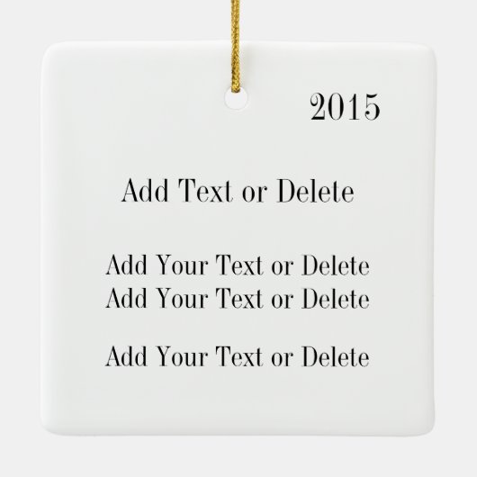 France Square Ornament (Achterkant)